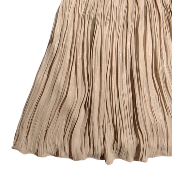 Rachel Rachel Roy Gold Sequin Polka Dot Bustier Mini Flared Dress Women's Size 2 - Picture 2 of 7